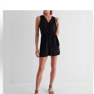 Like new! Express Black Sleeveless Romper